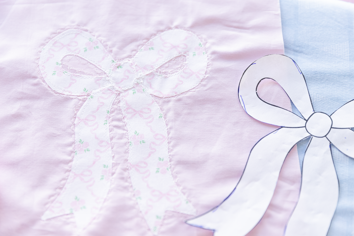 Coquette Bow Printable Appliqué Template | PDF Digital Download