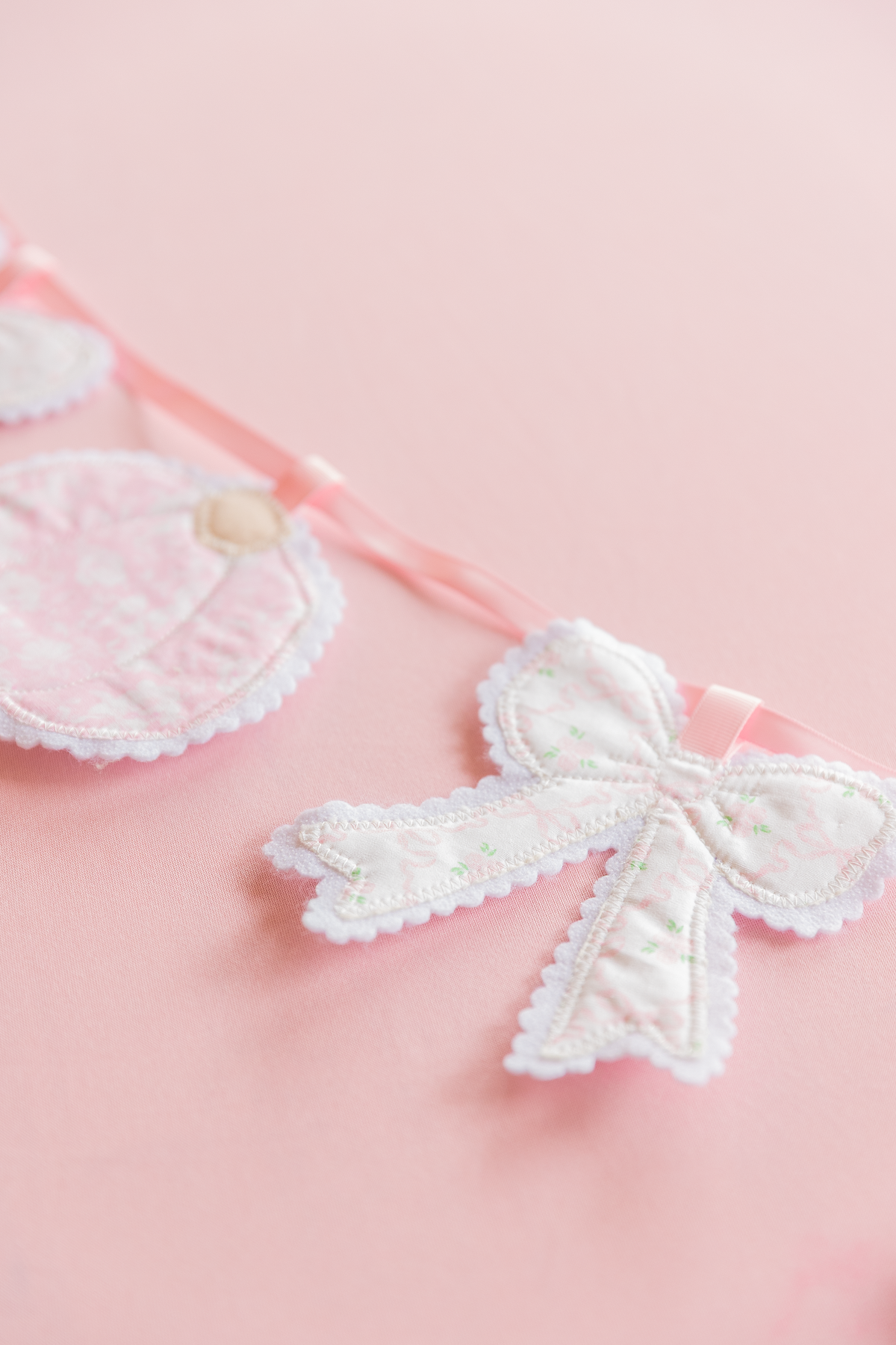 Pretty Pumpkin Patch Banner – Handmade Fabric Pumpkin & Bow Fall Garland
