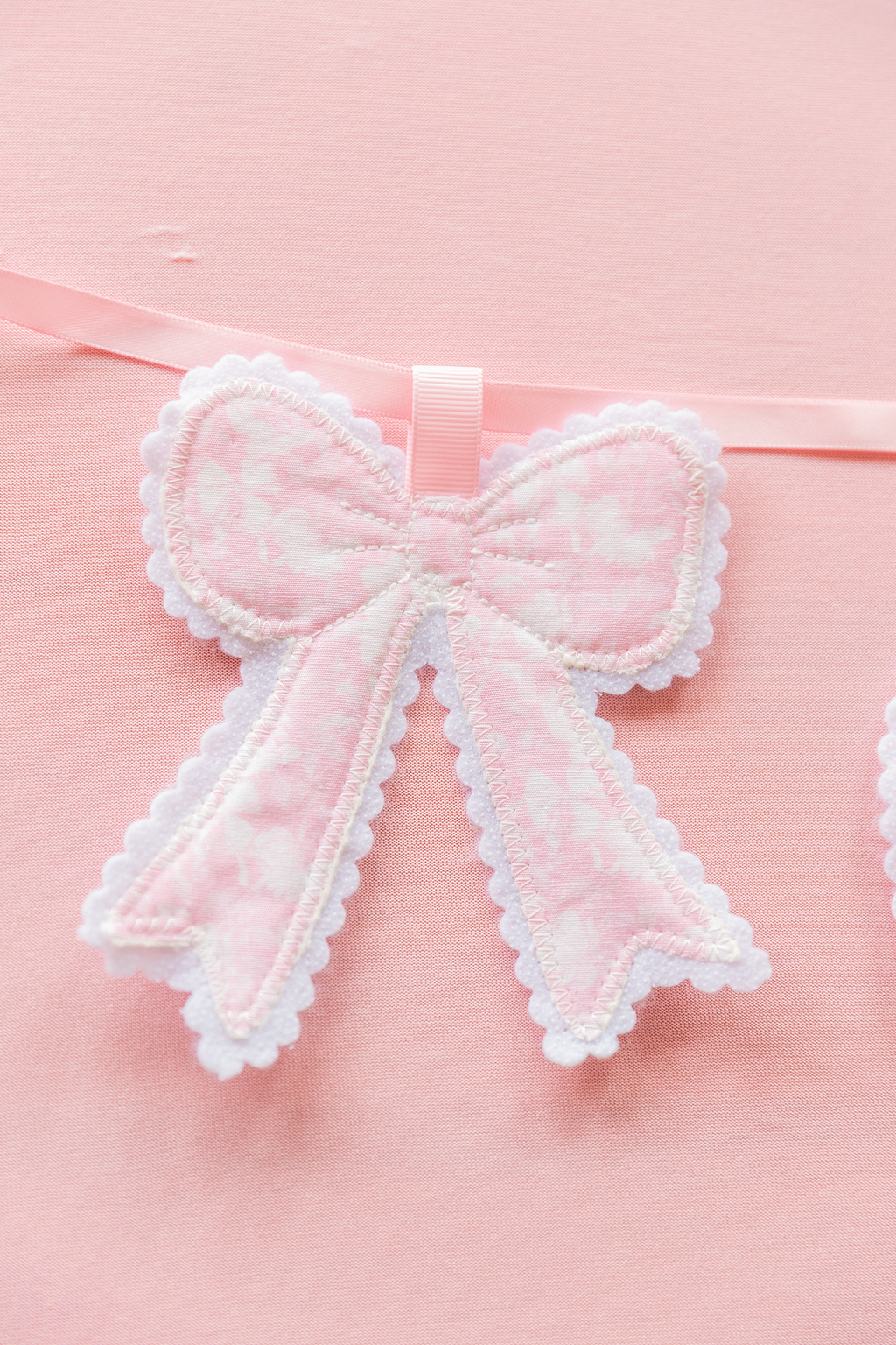 Pretty Pumpkin Patch Banner – Handmade Fabric Pumpkin & Bow Fall Garland