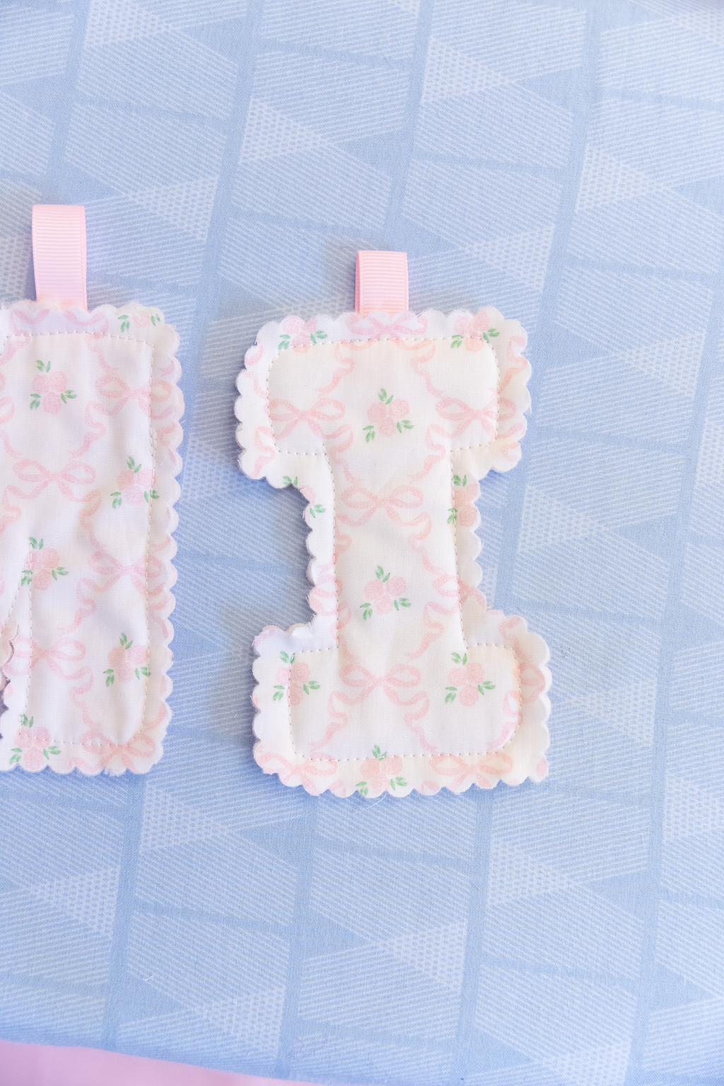 Fabric Letter Banners Printable | 8.5x11 PDF & PNG Files | Instant Digital Download