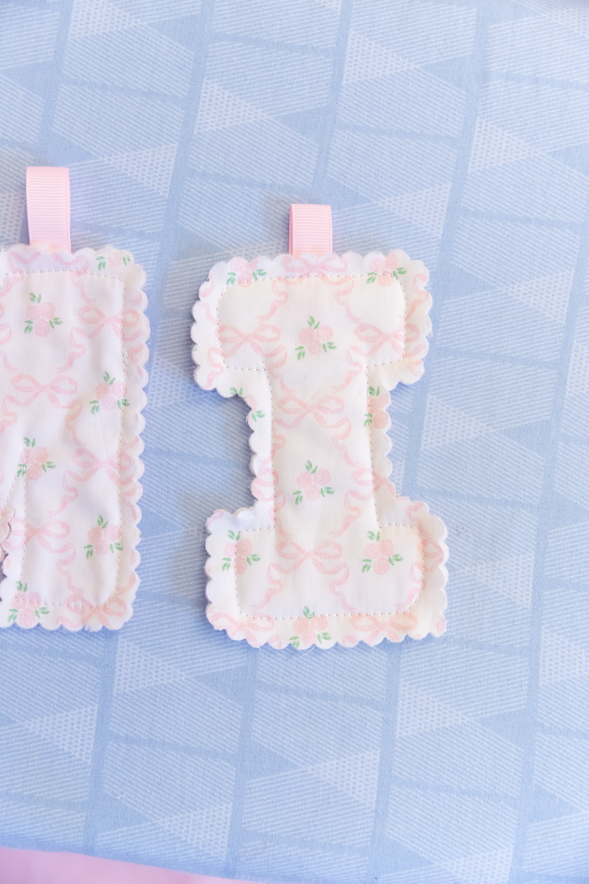 Fabric Letter Banners Printable | 8.5x11 PDF & PNG Files | Instant Digital Download
