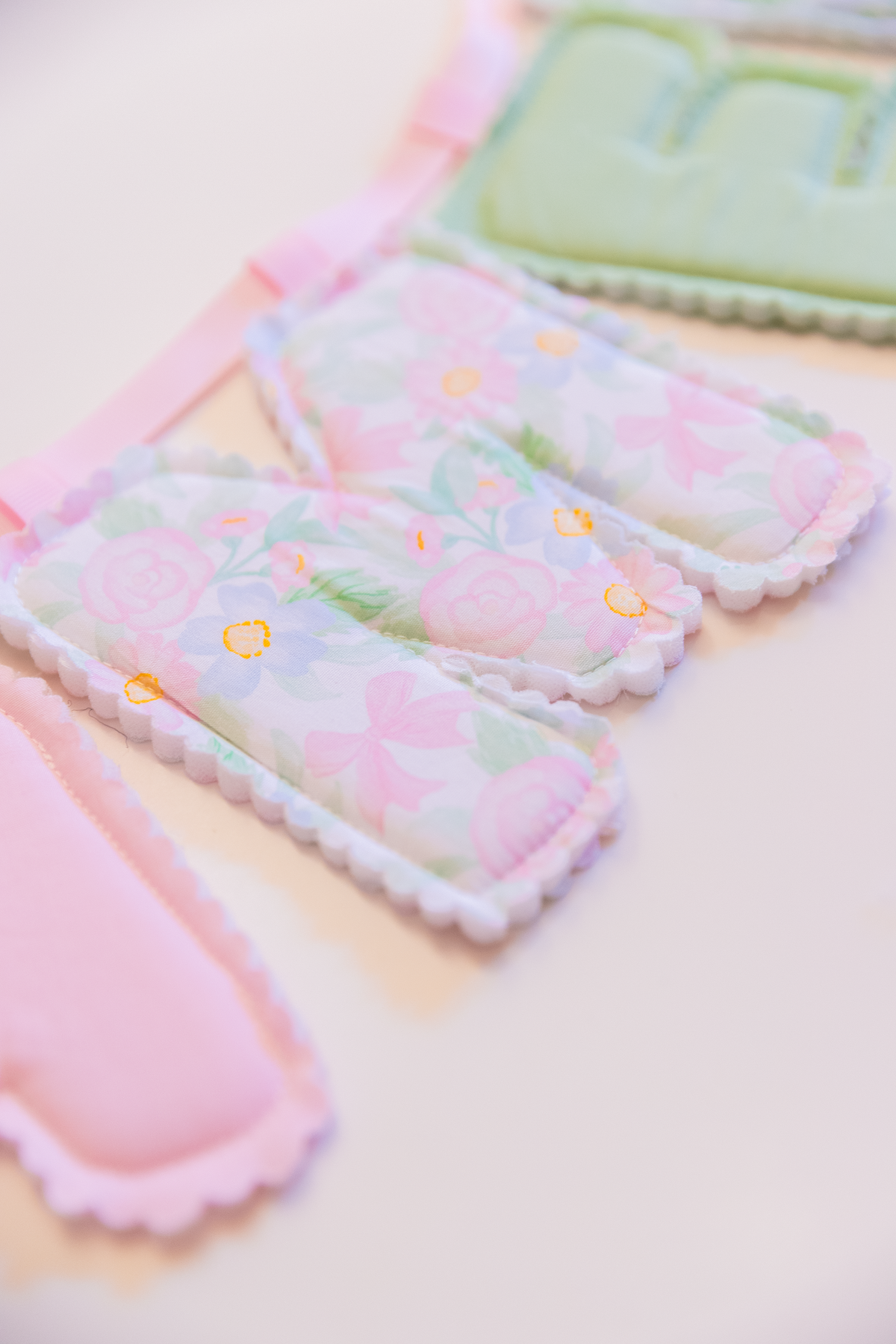 Custom Fabric Name Banner | Personalized Fabric Letter Garland