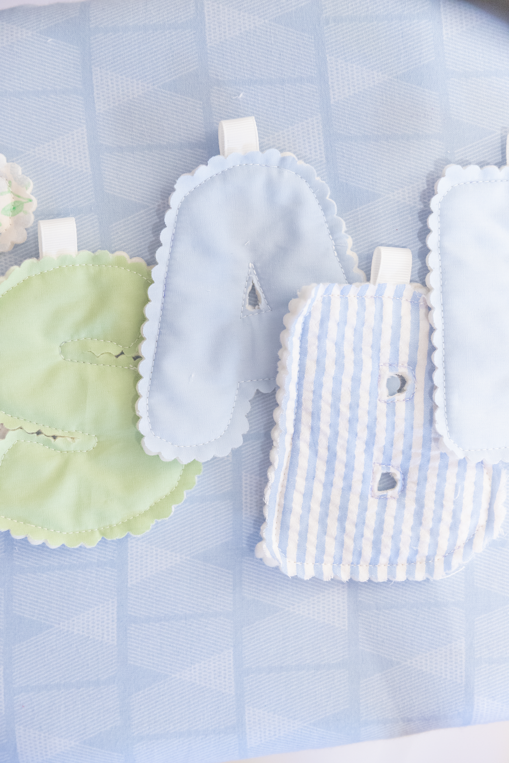 Custom Fabric Name Banner | Personalized Fabric Letter Garland