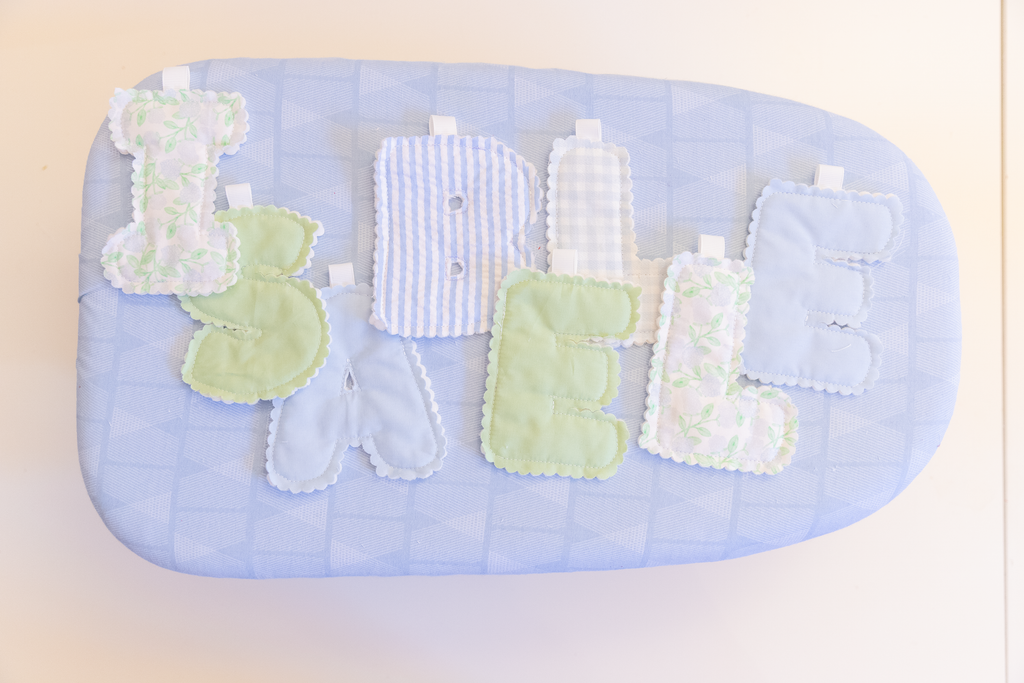 Custom Fabric Name Banner | Personalized Fabric Letter Garland