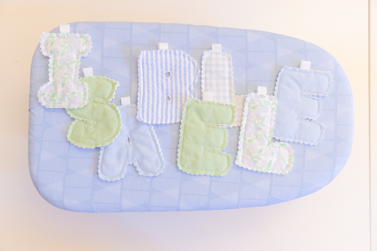 Custom Fabric Name Banner | Personalized Fabric Letter Garland