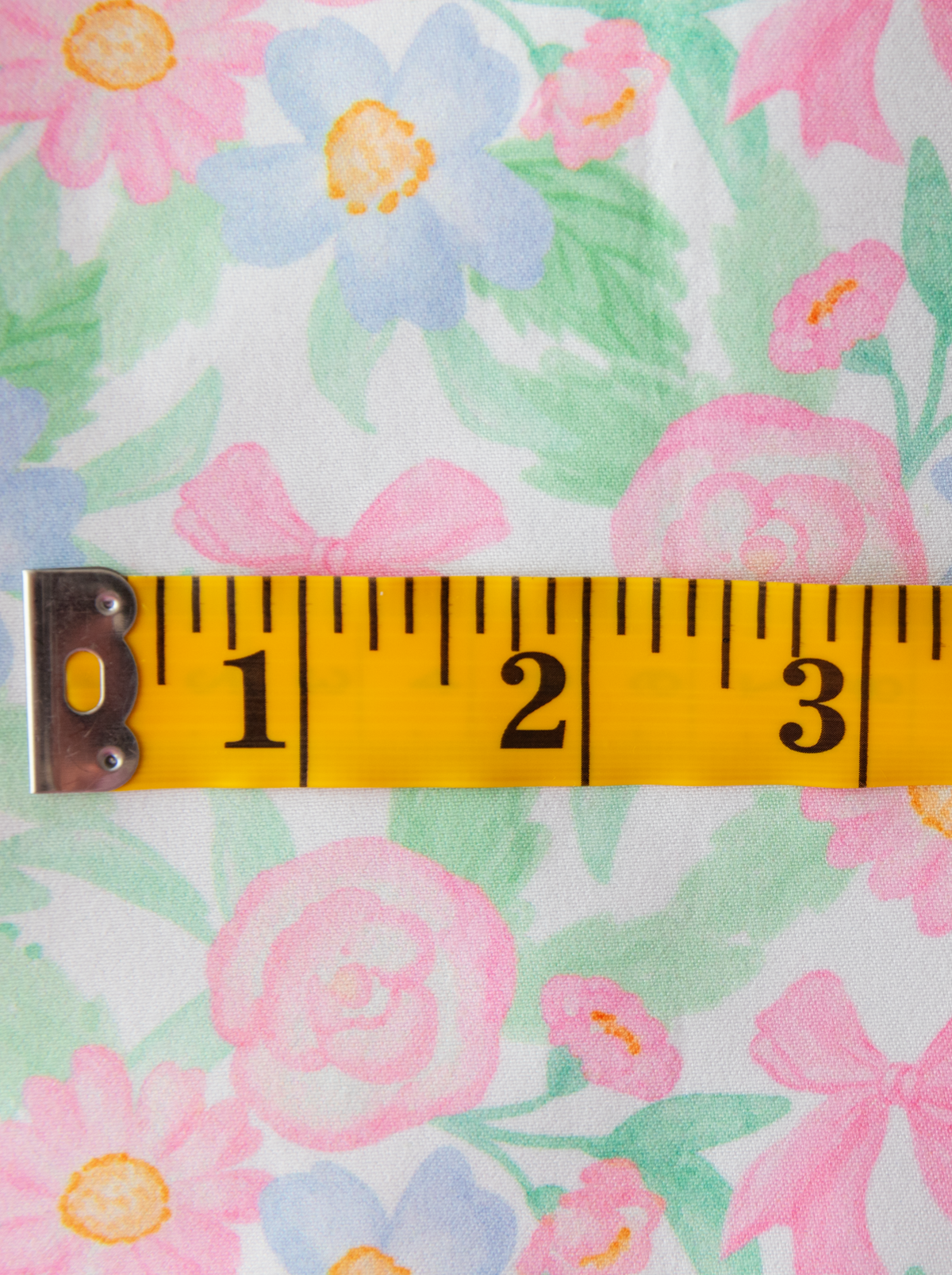 Pastel Garden Floral Appliqué Fabric by the Yard | Ready to Ship