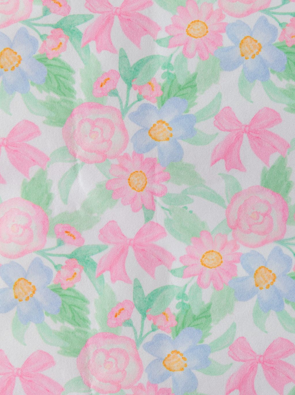 Pastel Garden Floral Appliqué Fabric by the Yard | Ready to Ship