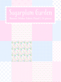 Sugarplum Garden | Banner Maker Fabric Panel – 24 Coordinating Designs | DIY Fabric Letter Banners