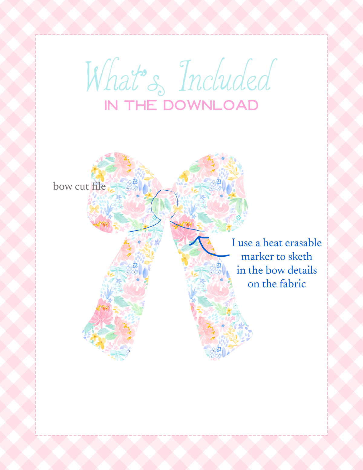 Coquette Bow Cut File for Raw-Edge Appliqué | Digital Download