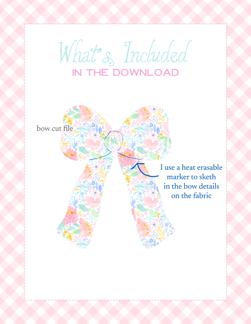Coquette Bow Cut File for Raw-Edge Appliqué | Digital Download